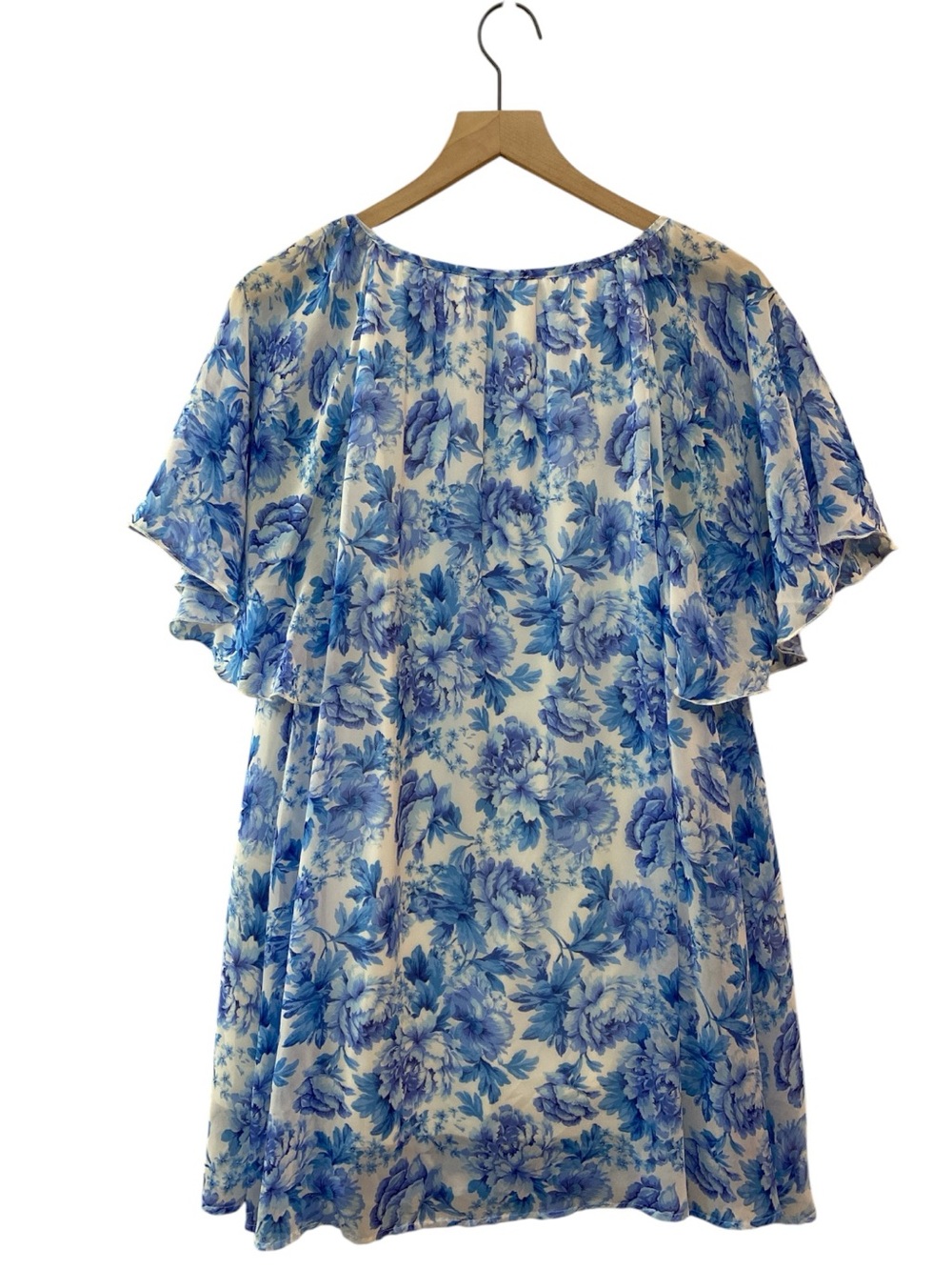 Show Me Your MuMu Floral Mini Dress Blue/White Flowy Lined Party Feminine - Picture 2 of 13